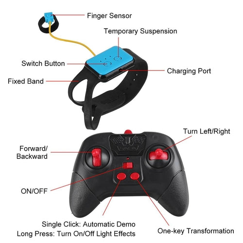 Remote RC 4WD Stunt Toy Car